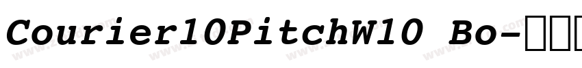 Courier10PitchW10 Bo字体转换